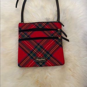 Dooney & Bourke Red Plaid Tartan Crossbody